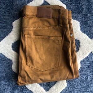 Madewell high rise skinny tan jean
